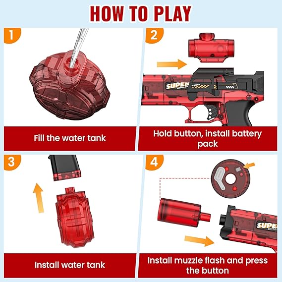Pistola de agua eléctrica